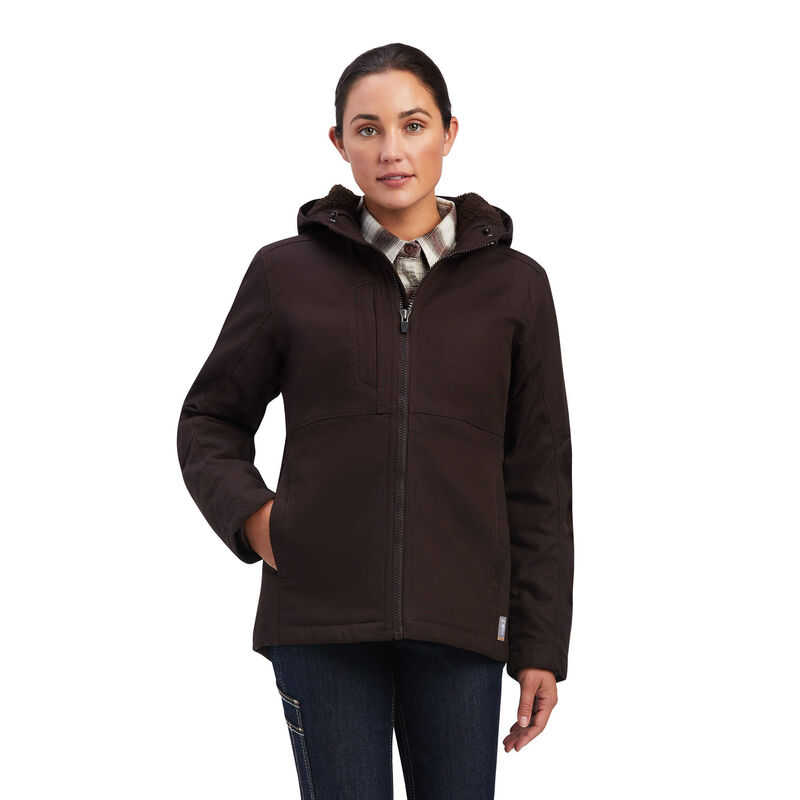 Ariat Jacke Damen - Rebar Duracanvas Insulated DunkelBraun ( QTLZX-8240 )
